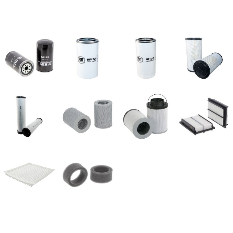 KOMATSU PW 220-7EO LC Filter Service Kit w/KOMATSU SAA6D107Eeng. 01.2006 -
