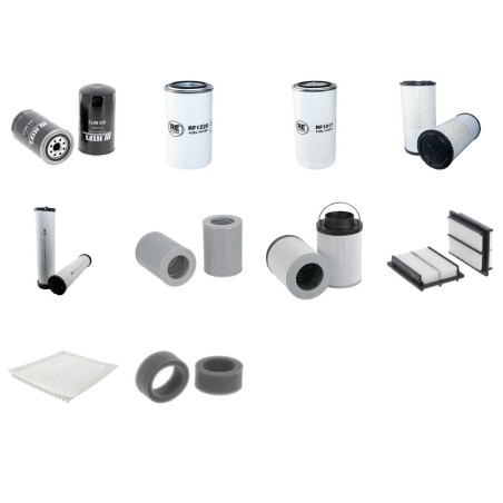 KOMATSU PW 220-7EO LC Filter Service Kit w/KOMATSU SAA6D107Eeng. 01.2006 -