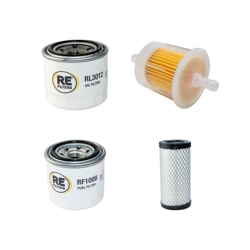 KRANMAN BISON 8000 6WD Filter Service Kit w/KUBOTA D 902 EF01eng.  Air Oil Fuel
