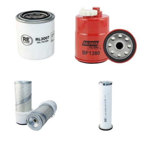 LASTEC 3300 ZT Filter Service Kit w/KUBOTA D 1105-Teng. 01.2014 -  Air Oil Fuel