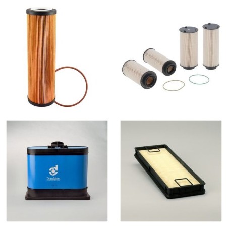 LINDNER RECYCLINGTECH URRACO 75 DK Filter Service Kit w/SCANIA DC 09-086Aeng. 01.2017 -  Air Oil Fuel