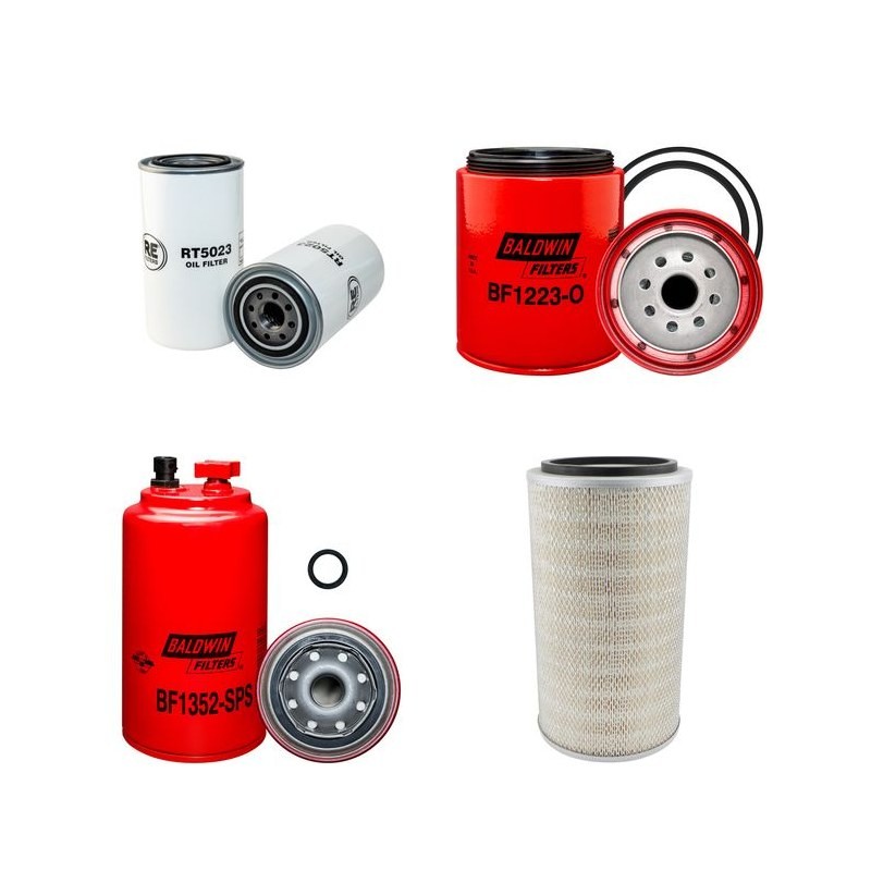 LIUGONG CLG 836 Filter Service Kit w/CUMMINS QSB5.9C-130eng.  Air Oil Fuel