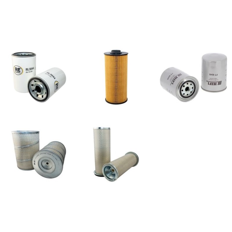LOVOL FOTON GROUP FR 220 Filter Service Kit w/ISUZU 6BG1eng.  Air Oil Fuel