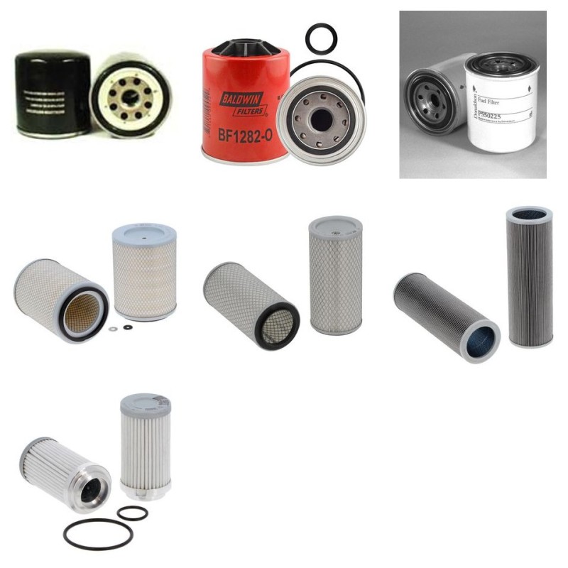 LOVOL FOTON GROUP FR 80 H Filter Service Kit w/ISUZU 4JG1eng.