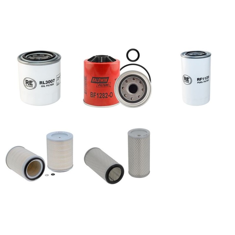 LOVOL FOTON GROUP FR 85-7 Filter Service Kit w/YANMAR 4TNV98Teng.  Air Oil Fuel