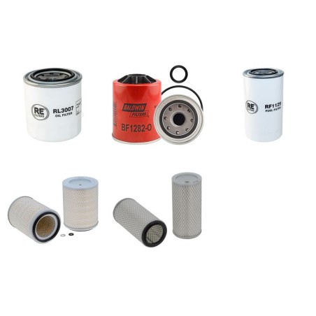 LOVOL FOTON GROUP FR 85-7 Filter Service Kit w/YANMAR 4TNV98Teng.  Air Oil Fuel