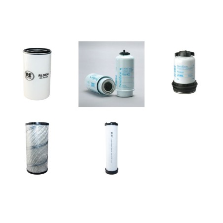 Filter Kit for JCB 6TFT with JCB EcoMax Engine Air, Oil, Fuel Filters