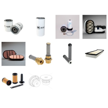 MASSEY FERGUSON 7726 DYNA VT Filter Service Kit w/AGCO POWER 74AWFeng. 01.2015 -