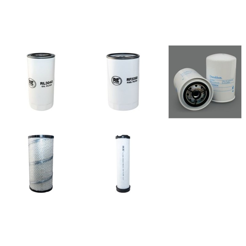 MECALAC 714 MC Filter Service Kit w/DEUTZ TCD2012L04eng.  Air Oil Fuel
