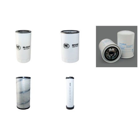 MECALAC 714 MC Filter Service Kit w/DEUTZ TCD2012L04eng.  Air Oil Fuel