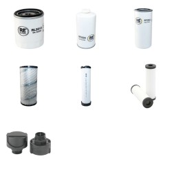 MECALAC AX 850 Filter Service Kit w/DEUTZ TD2.9L4eng. 01.2016 -