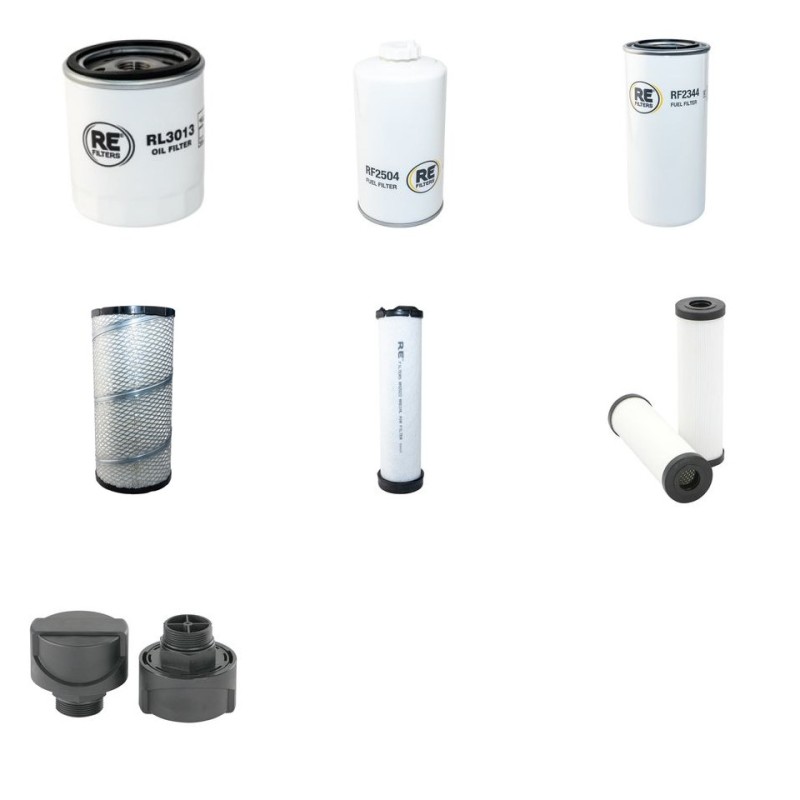 MECALAC AX 850 Filter Service Kit w/DEUTZ TD2.9L4eng. 01.2016 -