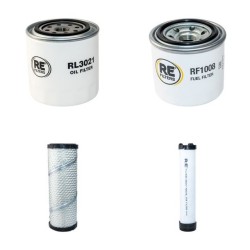 MECALAC TA 3 S Filter Service Kit w/KUBOTA V2203M-EU4eng.  Air Oil Fuel