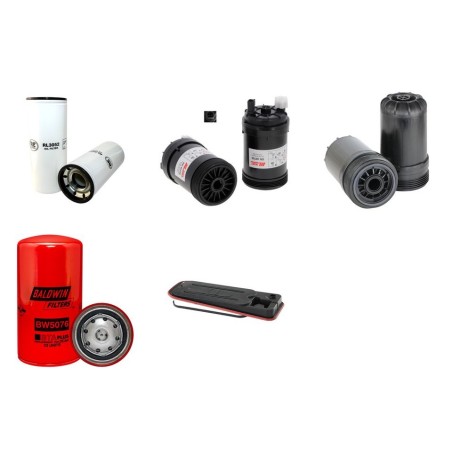 PISTEN BULLY 400 W 4 F Filter Service Kit w/CUMMINS QSL 9eng.