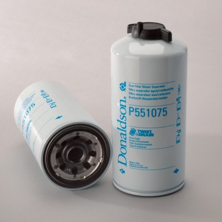 Donaldson P551075 FUEL FILTER WATER SEPARATOR SPIN-ON TWIST&DRAIN