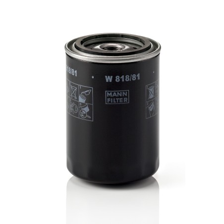 MANN-FILTER W 818/81 Oil Filter - for Cars + Transporters | RICO Europe