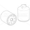 HIFI SN906110B FUEL WATER SEPARATOR FILTER