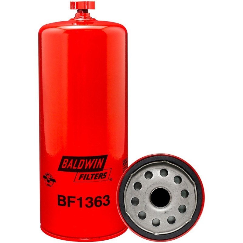 baldwin bf1363, fuel spin-on with drain