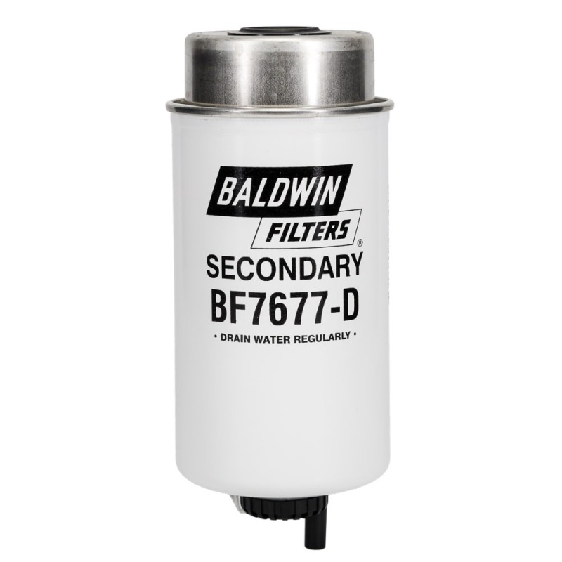 baldwin bf7677-d, secondary fuel/water separator element with drain