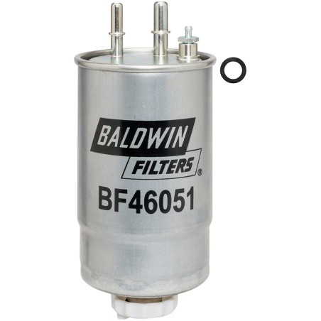 Baldwin BF46051, In-Line Polyester Fuel Filter in Metal Housing