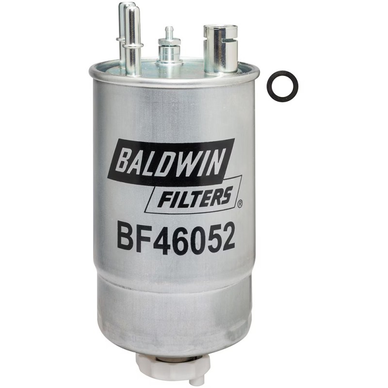 Baldwin BF46052, In-Line Polyester Fuel Filter in Metal Housing