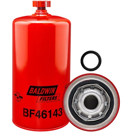 Baldwin BF46143, Fuel/Water Separator Spin-on with Drain
