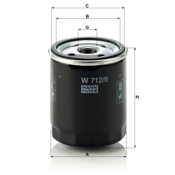 MANN-FILTER W 712/6 Filter | RICO Europe