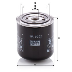 MANN-FILTER WA 9002 Cooling Liquid Filter - for Trucks + Buses | RICO Europe