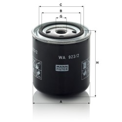 MANN-FILTER WA 923/2 Cooling Liquid Filter - for Trucks + Buses | RICO Europe