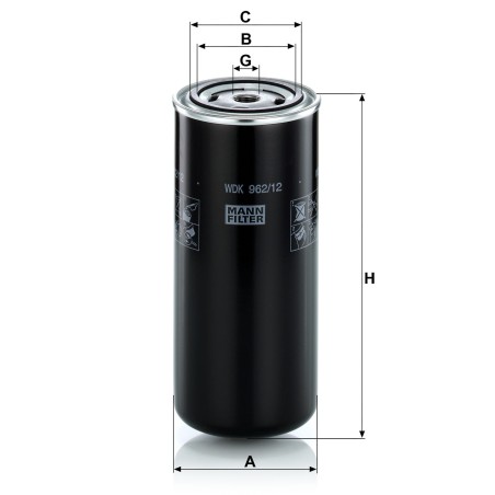 MANN-FILTER WDK 962/12 Fuel Filter - for Off-Highway Applications | RICO Europe