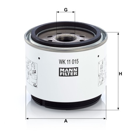 MANN-FILTER WK 11 015 x Fuel Filter - for Off-Highway Applications | RICO Europe