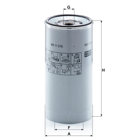 MANN-FILTER WK 11 016 z Fuel Filter - for Trucks + Buses | RICO Europe