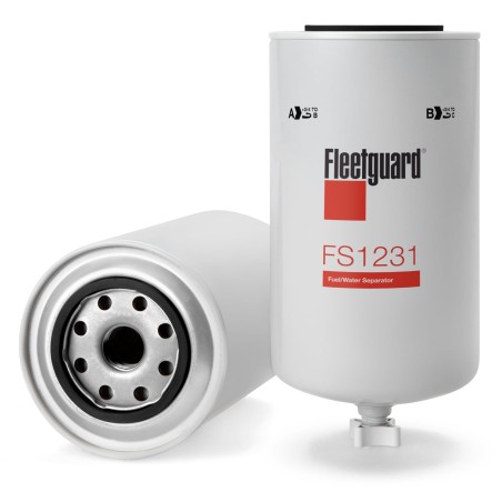 Fleetguard FS1231 Fuel/Water Separator Spin-On