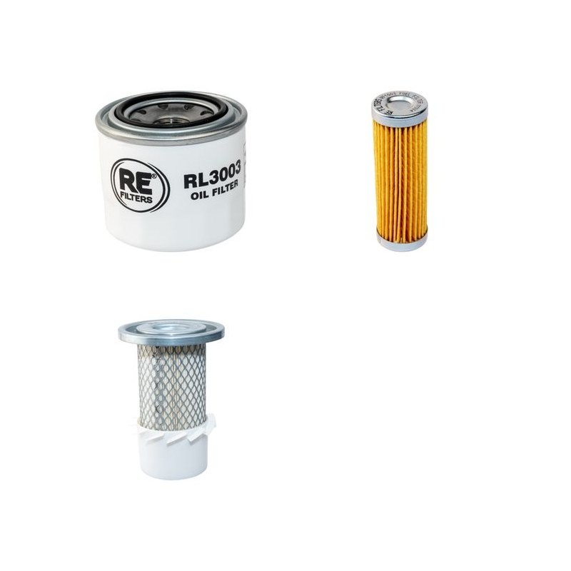 Filter Kit for Kubota B 1550HST-D with Kubota D850-5B Engine Air, Oil, Fuel Filters
