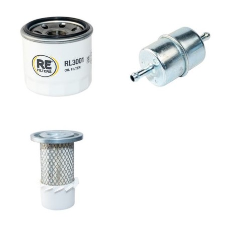 Filter Kit for Kubota F 1900E with Kubota Engine Air, Oil, Fuel Filters