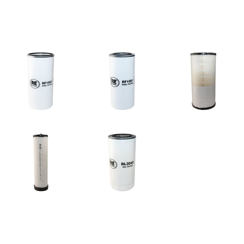 Filter Kit for Volvo ECR 235 C/CL Filter Service Kit Air Oil Fuel Filters with Volvo D6EAEA3 engine  YR 2009-