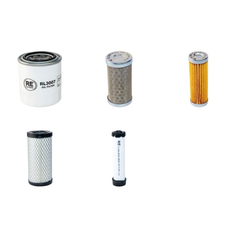 Filter Kit for Volvo ECR 25 DV Filter Service Kit Air Oil Fuel Filters with Volvo D1.1A engine  YR 2014