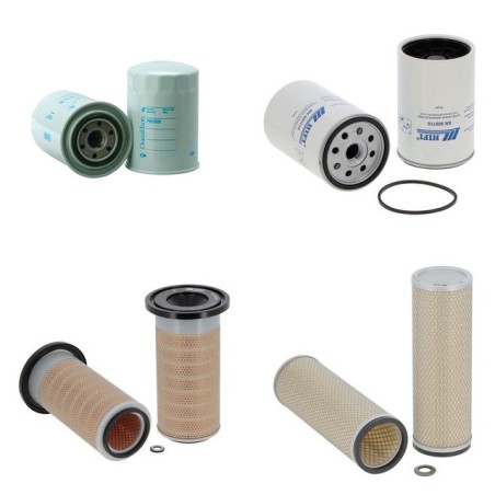 Filter Kit for Doosan D40SC-5  Air Oil Fuel Filters with Hyundai D739E Engine