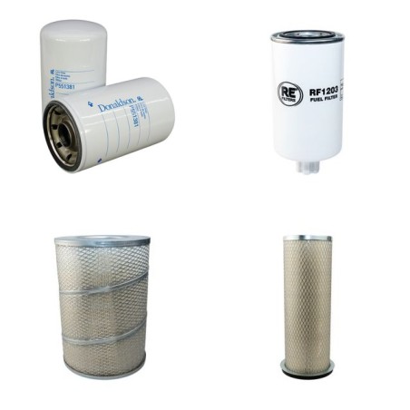 Filter Kit for Doosan MEGA250 III  Air Oil Fuel Filters with Daewoo Engine