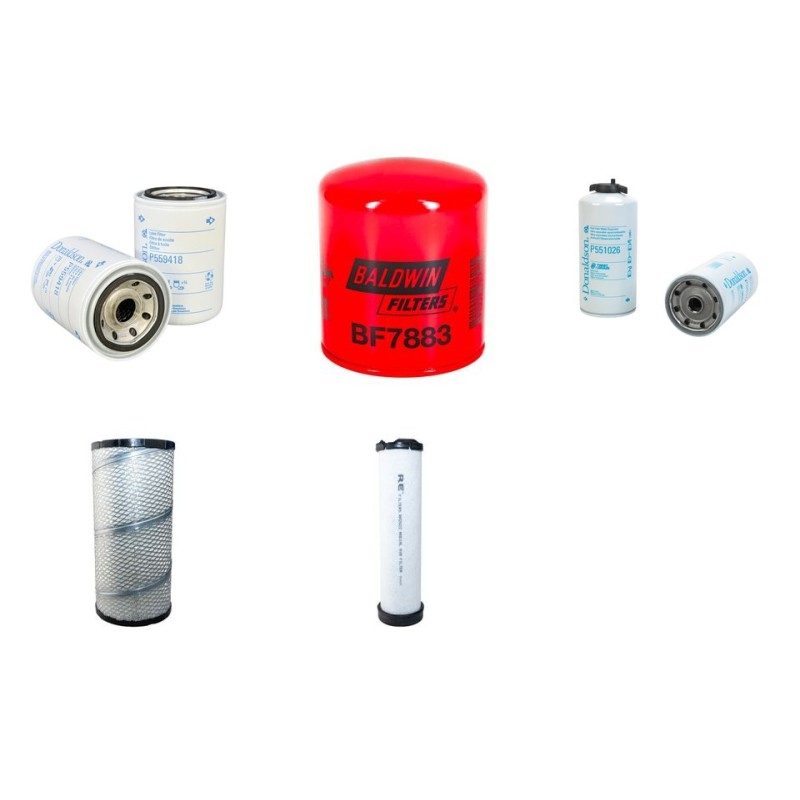 Filter Kit for Volvo BL 60 Filter Service Kit Air Oil Fuel Filters with D4D (Serial No 10001-11314) engine