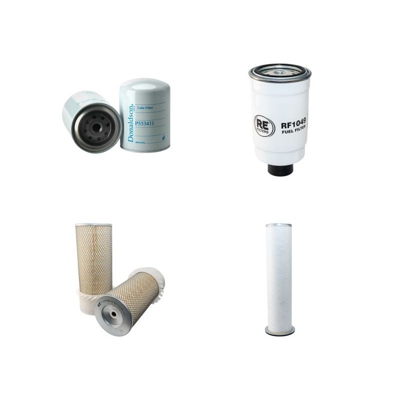 Filter Kit For Hitachi FR 10 B Filter Service Kit Air Oil Fuel Filters with Fiat 8065DT Engine