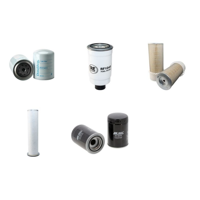 Filter Kit For Hitachi FR 10 B Filter Service Kit with Fiat 8065DT Engine