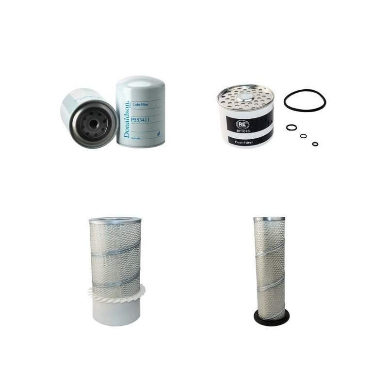 Filter Kit For Hitachi FR 10 Filter Service Kit Air Oil Fuel Filters with Fiat 8065T Engine