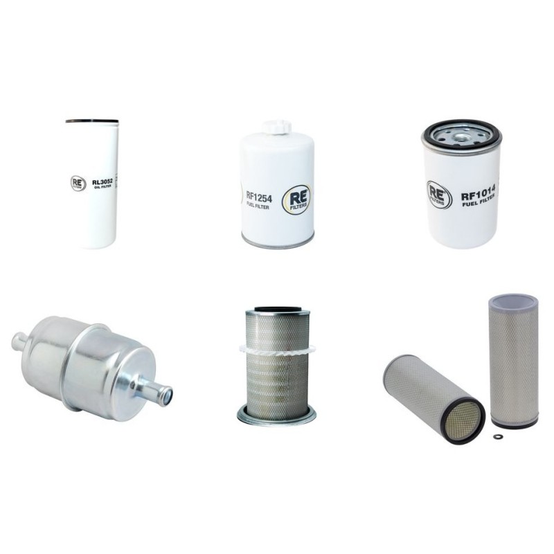 Filter kit for Fiat Kobelco EX255 Air Oil Fuel Filters with Cummins Engine
