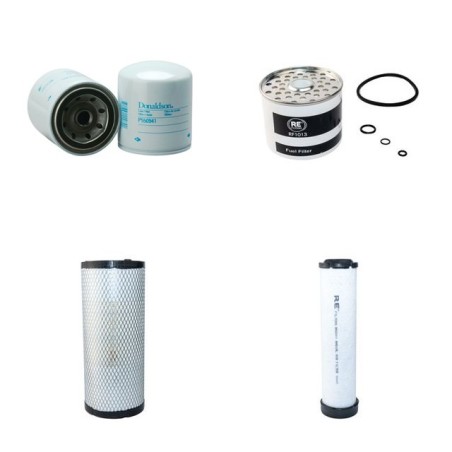 Filter kit for Case 121 D Air Oil Fuel Filters with Perkins Engine  YR 2002-