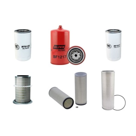 Filter kit for Fiat Kobelco E265 EvolutionII with Cnh Fahe43Choa Engine 2006-