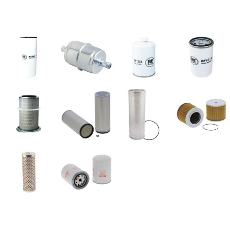 Filter kit for Fiat Kobelco EX255 with Cummins Engine