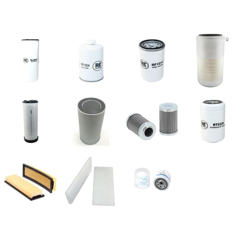 Filter kit for Fiat Kobelco W230 Evolution with Cummins Engine