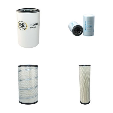 Filter kit for Case (Poclain) CX 350 with Isuzu Engine  YR 2002-