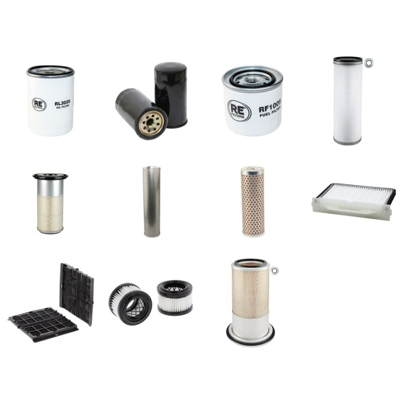 Filter Kit For Hitachi EX 100-5 Filter Service Kit with Isuzu 4BG1 Engine